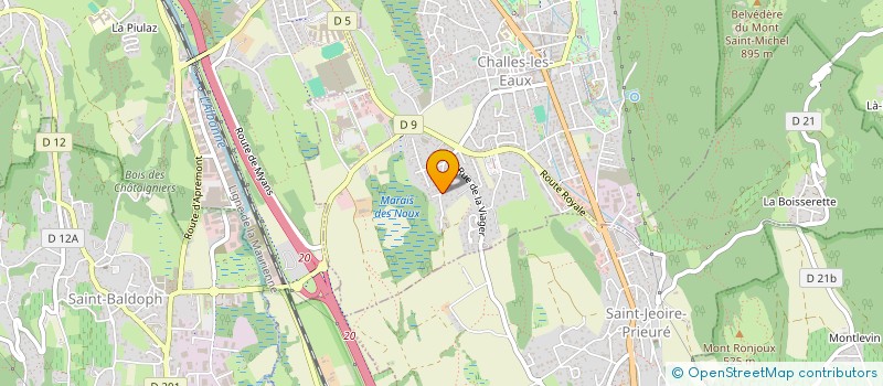 localisation de l'entreprise MONSIEUR OLIVIER RINALDI  CHALLES-LES-EAUX