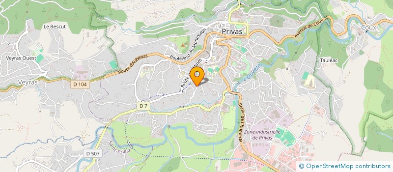 localisation de l'entreprise MONSIEUR OLIVIER RIOU  PRIVAS