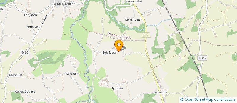 localisation de l'entreprise MONSIEUR OLIVIER RIOU LE CAIN  LANDEBAERON