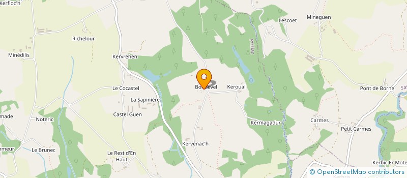 localisation de l'entreprise MONSIEUR OLIVIER RIQUIER  PRIZIAC