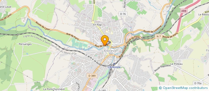 localisation de l'entreprise MONSIEUR OLIVIER RIVIERE  L ARBRESLE