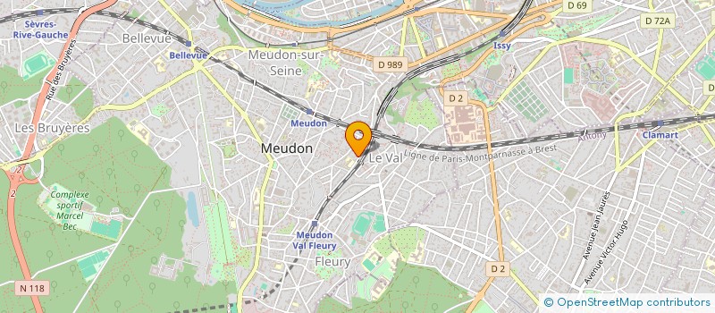 localisation de l'entreprise MONSIEUR OLIVIER RIZO à MEUDON
