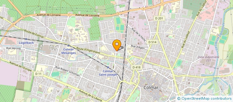 localisation de l'entreprise MONSIEUR OLIVIER ROBE  COLMAR