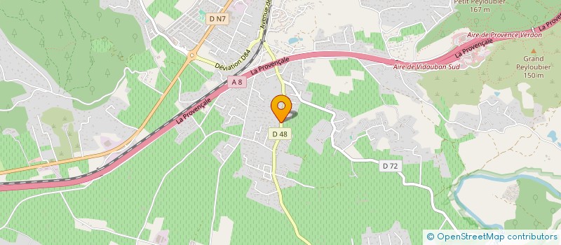 localisation de l'entreprise MONSIEUR OLIVIER ROBERT  VIDAUBAN