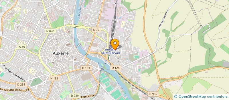 localisation de l'entreprise MONSIEUR OLIVIER ROCHER à AUXERRE