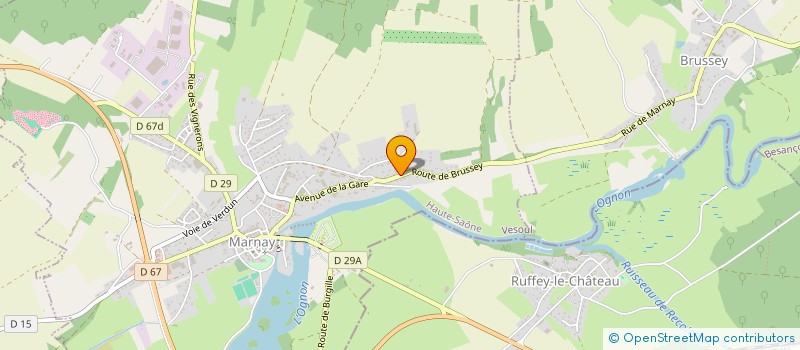 localisation de l'entreprise MONSIEUR OLIVIER ROGNON  MARNAY