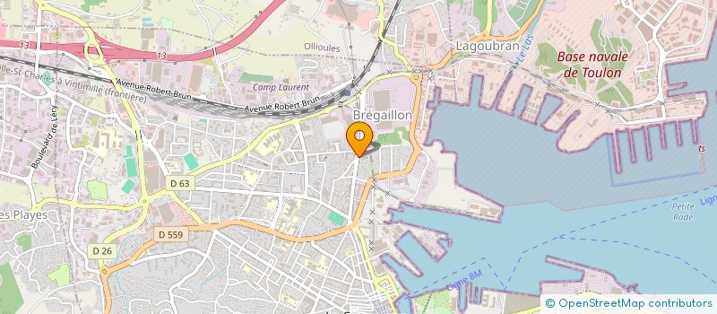 localisation de l'entreprise MONSIEUR OLIVIER ROLAND  LA SEYNE-SUR-MER