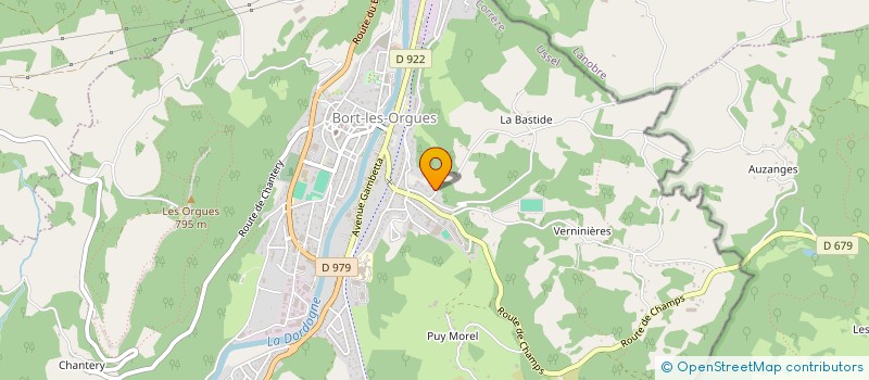 localisation de l'entreprise MONSIEUR OLIVIER ROLLAND  BORT-LES-ORGUES