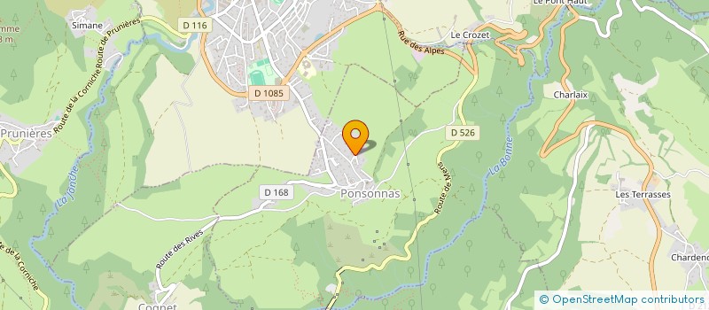 localisation de l'entreprise MONSIEUR OLIVIER ROMAND  PONSONNAS