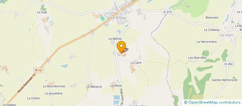 localisation de l'entreprise MONSIEUR OLIVIER RONCIN  LE RIBAY