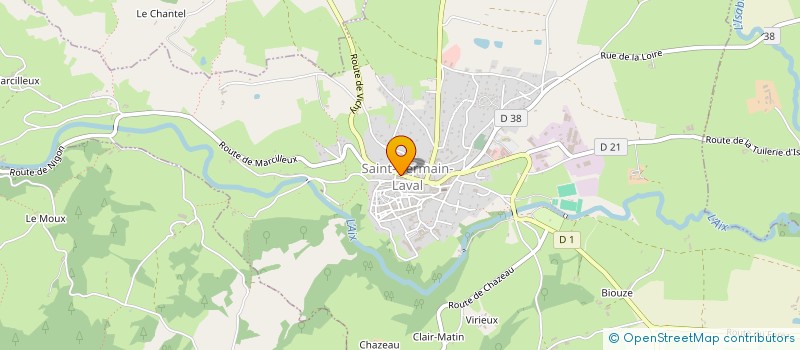 localisation de l'entreprise MONSIEUR OLIVIER RONDY  SAINT-GERMAIN-LAVAL