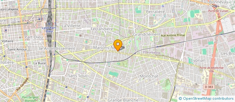 localisation de l'entreprise MONSIEUR OLIVIER ROOS  VILLEURBANNE