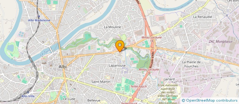 localisation de l'entreprise MONSIEUR OLIVIER ROQUES à ALBI