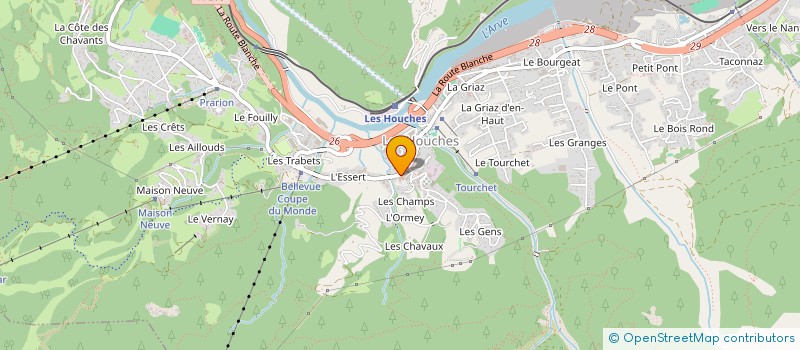 localisation de l'entreprise MONSIEUR OLIVIER ROSENBERG  LES HOUCHES