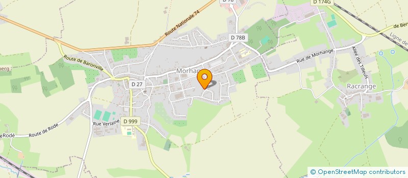 localisation de l'entreprise MONSIEUR OLIVIER ROSENBERGER  MORHANGE