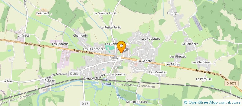 localisation de l'entreprise MONSIEUR OLIVIER ROSIER à POLLIAT