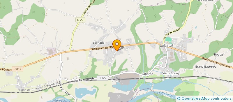 localisation de l'entreprise MONSIEUR OLIVIER ROSPARS  LABATUT