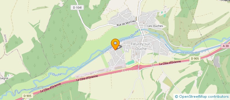 localisation de l'entreprise MONSIEUR OLIVIER ROSSI  FLEUREY-SUR-OUCHE