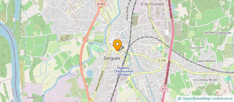 localisation de l'entreprise MONSIEUR OLIVIER ROUARD  SORGUES