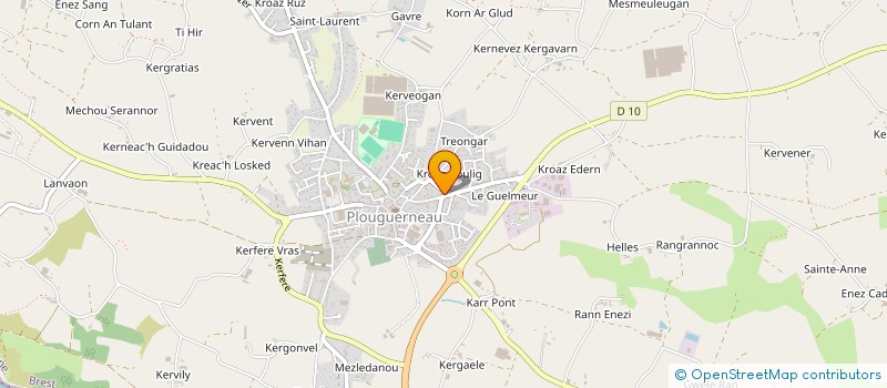 localisation de l'entreprise MONSIEUR OLIVIER ROUDAUT à PLOUGUERNEAU
