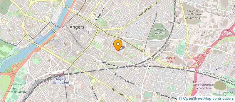 localisation de l'entreprise MONSIEUR OLIVIER ROULHAC DE ROCHEBRUNE  ANGERS