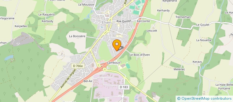 localisation de l'entreprise MONSIEUR OLIVIER ROUSSEAU  ELVEN