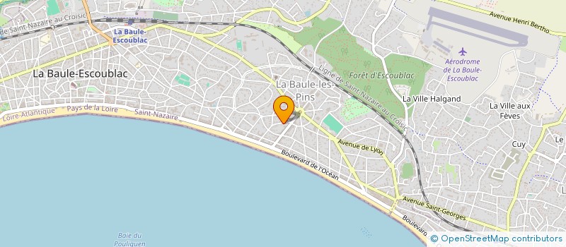 localisation de l'entreprise MONSIEUR OLIVIER ROUSSEAU  LA BAULE-ESCOUBLAC