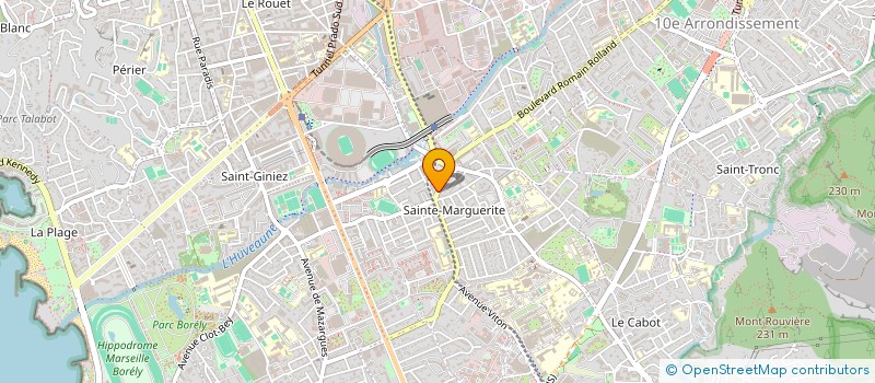 localisation de l'entreprise MONSIEUR OLIVIER ROUSSEAU  MARSEILLE 9EME