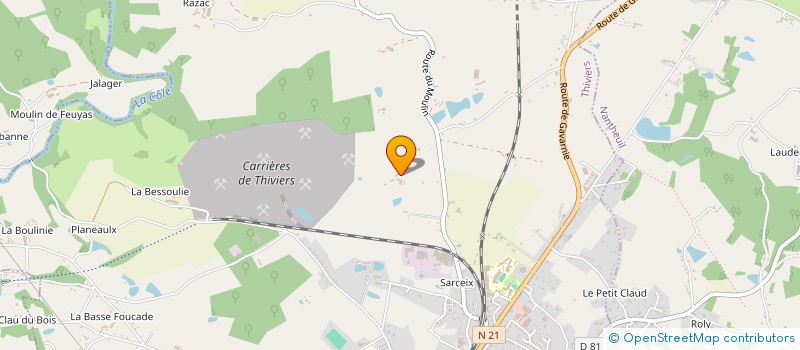 localisation de l'entreprise MONSIEUR OLIVIER ROUSSEAU  NANTHEUIL