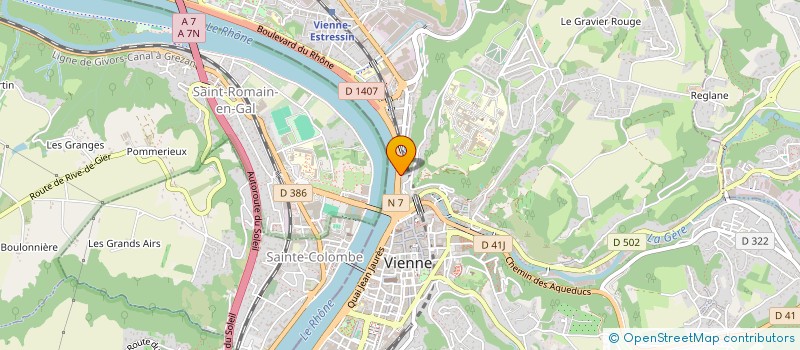 localisation de l'entreprise MONSIEUR OLIVIER ROUSSET  VIENNE