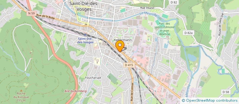 localisation de l'entreprise MONSIEUR OLIVIER ROUSSEVILLE à SAINT-DIE-DES-VOSGES