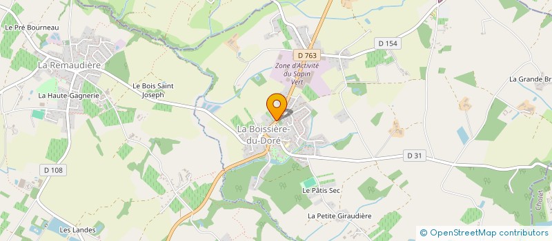 localisation de l'entreprise MONSIEUR OLIVIER ROUSSIERE  LA BOISSIERE-DU-DORE