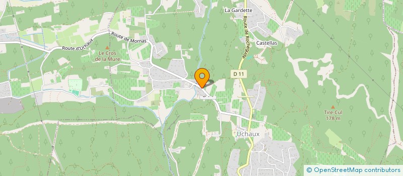 localisation de l'entreprise MONSIEUR OLIVIER ROUSTANG à UCHAUX