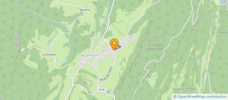 localisation de l'entreprise MONSIEUR OLIVIER ROUX  APREMONT