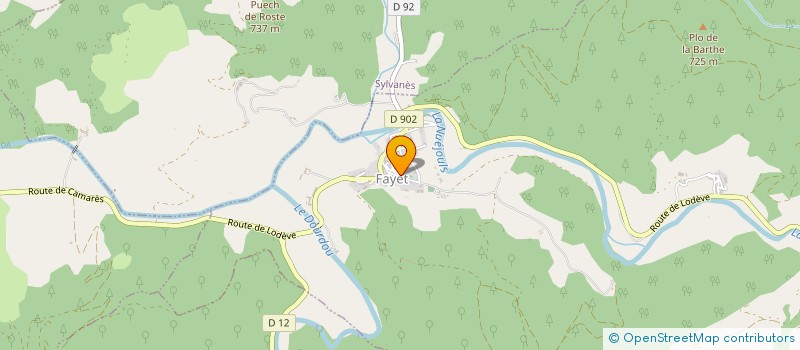 localisation de l'entreprise MONSIEUR OLIVIER ROUX  FAYET