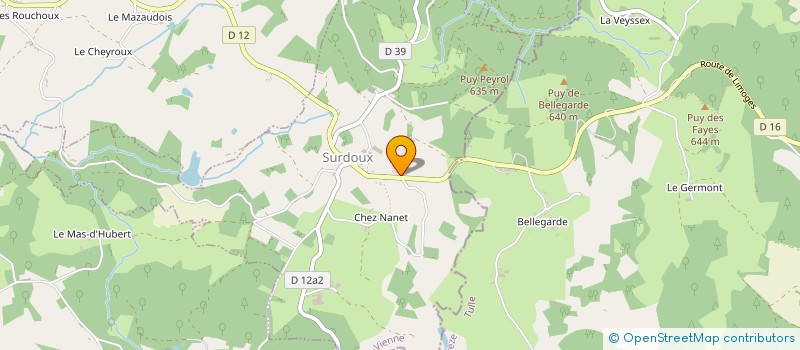 localisation de l'entreprise MONSIEUR OLIVIER ROUX à SURDOUX