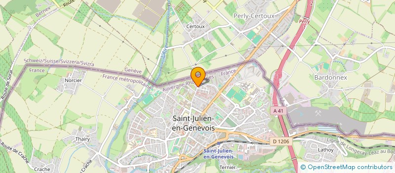 localisation de l'entreprise MONSIEUR OLIVIER ROUX  SAINT-JULIEN-EN-GENEVOIS