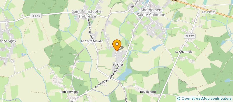 localisation de l'entreprise MONSIEUR OLIVIER ROY  L'ABERGEMENT-SAINTE-COLOMBE