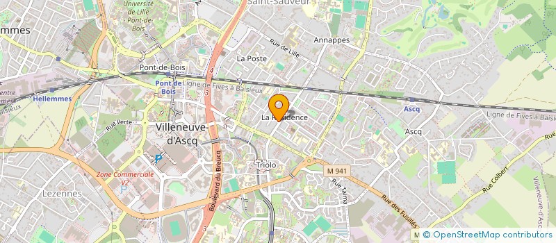 localisation de l'entreprise MONSIEUR OLIVIER ROYER à VILLENEUVE-D'ASCQ