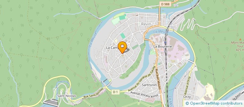 localisation de l'entreprise MONSIEUR OLIVIER RUELLE  REVIN