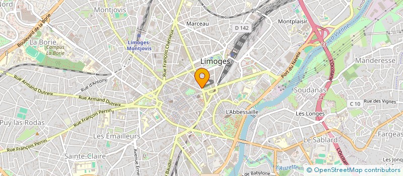 localisation de l'entreprise MONSIEUR OLIVIER RUFF à LIMOGES
