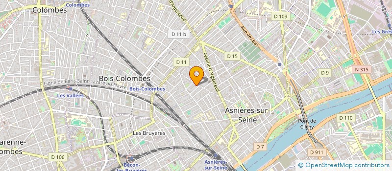 localisation de l'entreprise MONSIEUR OLIVIER SAADA  ASNIERES-SUR-SEINE