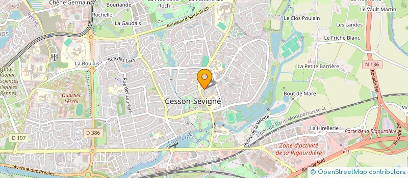 localisation de l'entreprise MONSIEUR OLIVIER SAFFRAY  CESSON-SEVIGNE