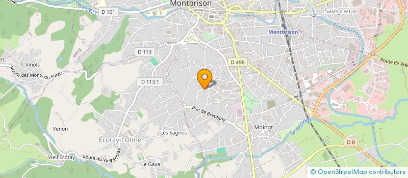 localisation de l'entreprise MONSIEUR OLIVIER SAINT-JOANIS  MONTBRISON