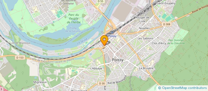 localisation de l'entreprise MONSIEUR OLIVIER SAINT LARY  POISSY