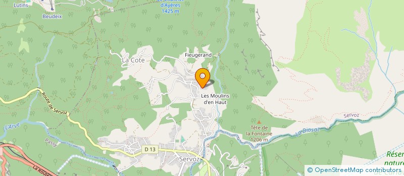 localisation de l'entreprise MONSIEUR OLIVIER SALARIS  SERVOZ