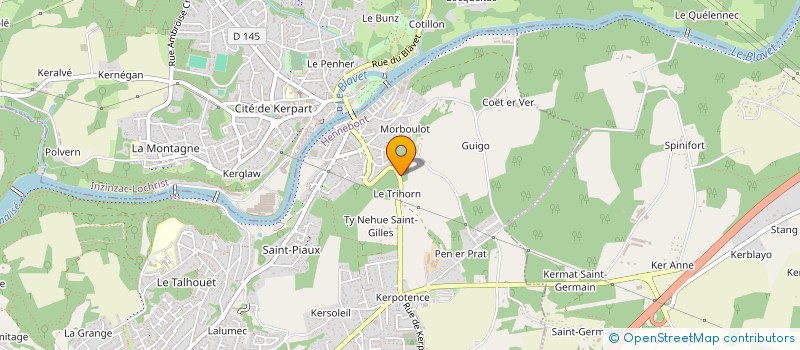 localisation de l'entreprise MONSIEUR OLIVIER SALAUN à HENNEBONT