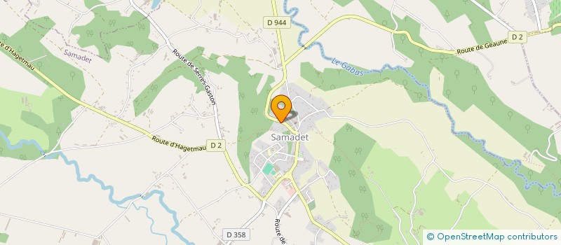 localisation de l'entreprise MONSIEUR OLIVIER SALMAS  SAMADET