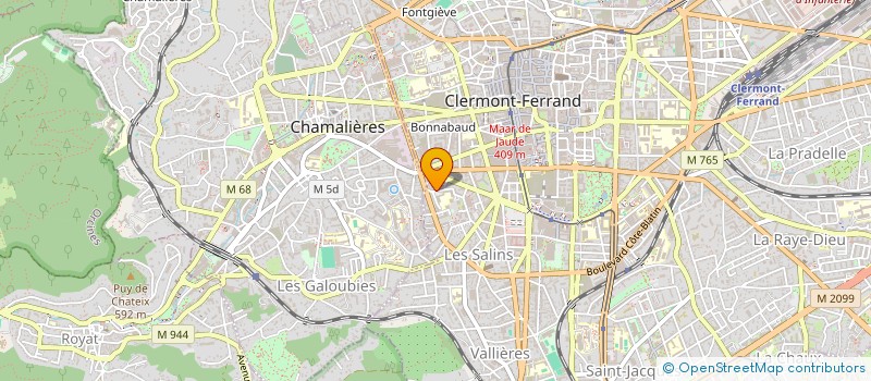 localisation de l'entreprise MONSIEUR OLIVIER SALVATGE à CLERMONT-FERRAND