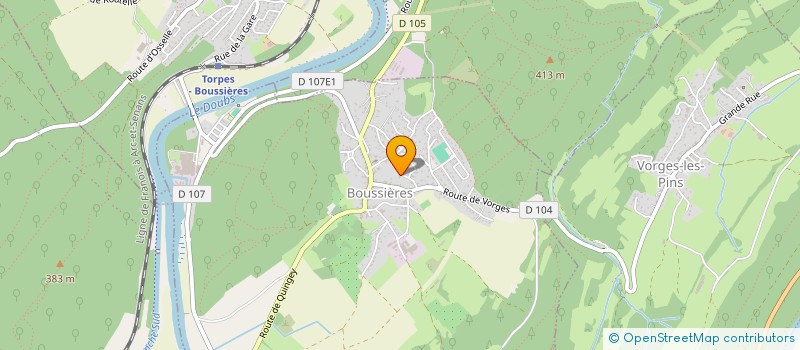 localisation de l'entreprise MONSIEUR OLIVIER SANCHEZ  BOUSSIERES